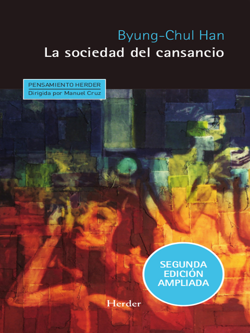 Title details for La sociedad del cansancio by Byung-Chul Han - Wait list